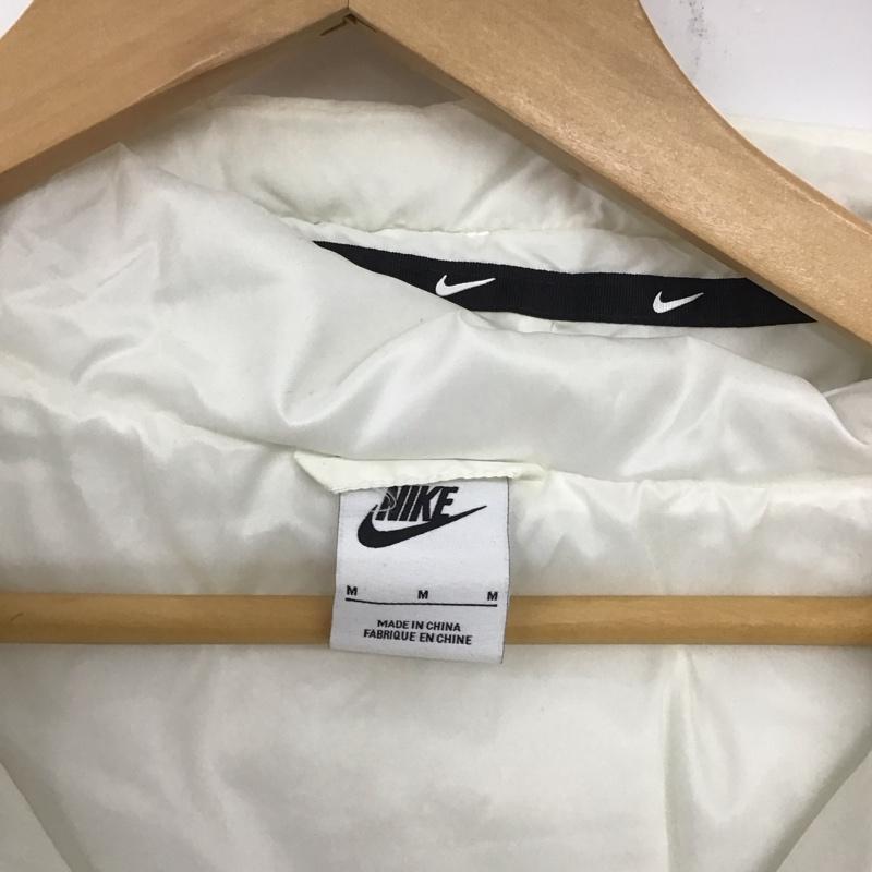 ナイキ NIKE ジャケット、上着 ジャケット、ブレザー cv8671-133 ロングダウンジャケット アウター M ロゴ、文字 白 / ホワイト /  レディース USED 古着 中古 10135251