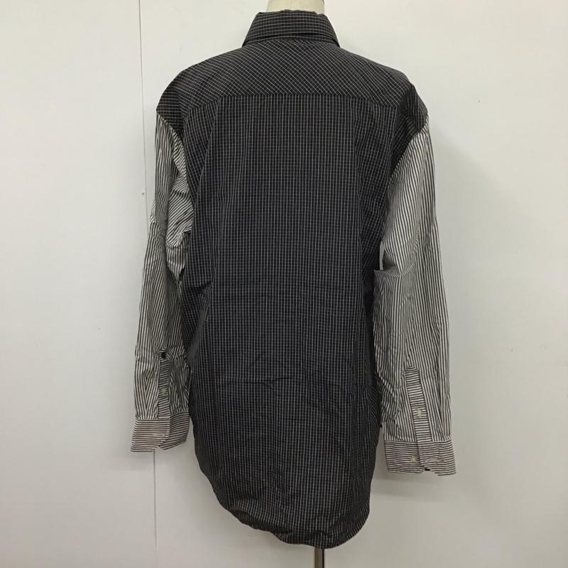 ロバート グラハム Robert Graham シャツ、ブラウス 長袖 長袖シャツ カジュアルシャツ カラーシャツ 柄シャツ XXL ボーダー柄 X チェック 白 / ホワイト / X 紺 / ネイビー /  メンズ USED 古着 中古 10107800