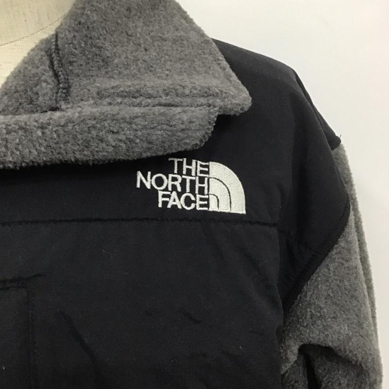 ザノースフェイス THE NORTH FACE ジャケット、上着 ジャンパー、ブルゾン nl-3205 フリースジャケット ジップアップジャケット アウター LL ロゴ、文字 黒 / ブラック / X 灰 / グレー /  メンズ USED 古着 中古 10107541