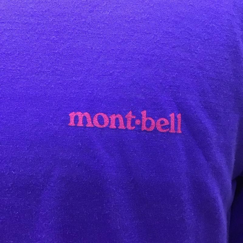 モンベル mont-bell Tシャツ 長袖 M ロゴ、文字 紫 / パープル /  メンズ USED 古着 中古 10122041
