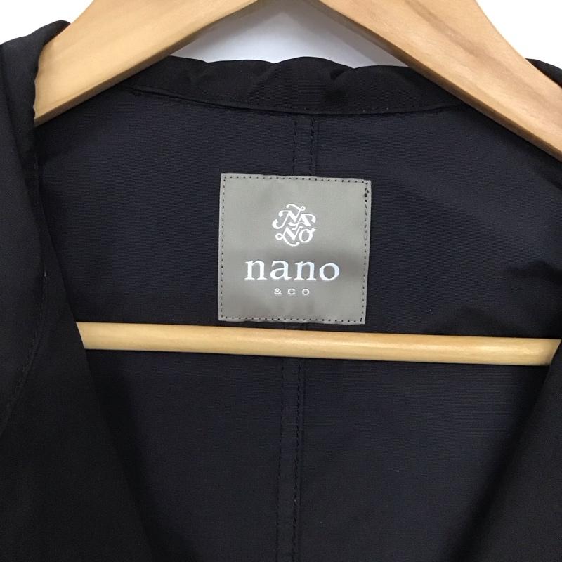 ナノアンドコー nano&co ジャケット、上着 ジャンパー、ブルゾン ジップアップジャケット ナイロンジャケット アウター パーカー M 無地 黒 / ブラック /  メンズ USED 古着 中古 10147496