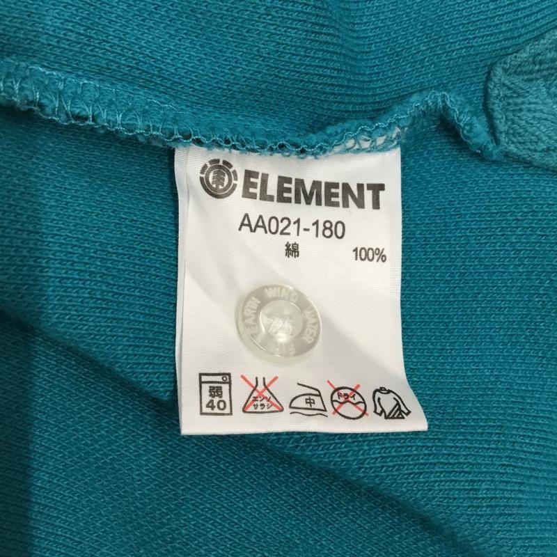 エレメント ELEMENT ポロシャツ 半袖 M 無地 X プリント 水色 / ライトブルー /  メンズ USED 古着 中古 10108978