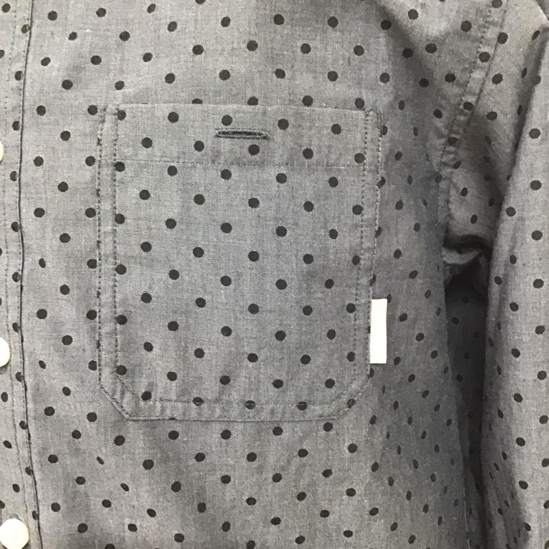 コロンビア Columbia シャツ、ブラウス 長袖 116 PM7975 ボタンダウン M ドット 灰 / グレー / X 黒 / ブラック /  メンズ USED 古着 中古 10108266