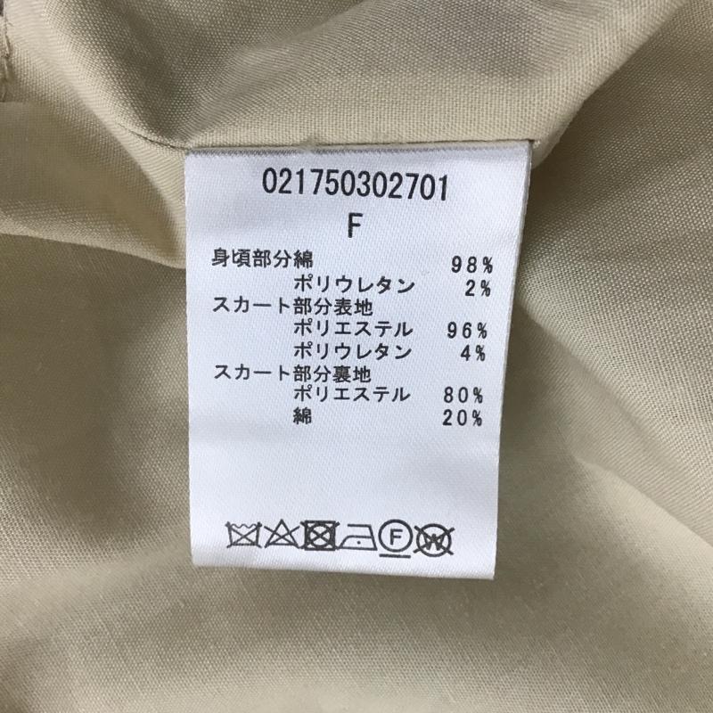 ダズリン dazzlin ワンピース ロングスカート 021750302701 マキシカットコンビ花柄ワンピース 半袖ロングワンピース フレアスカート FREE 花柄 X 総柄 白 / ホワイト / X ベージュ / ベージュ /  レディース USED 古着 中古 10105915