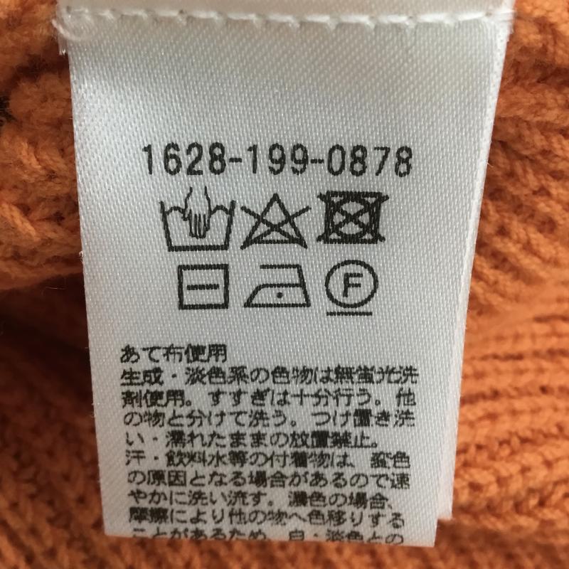 ビューティアンドユースユナイテッドアローズ BEAUTY&YOUTH UNITED ARROWS カーディガン 長袖 1628-199-0878 畦ニット FREE 無地 橙 / オレンジ /  レディース USED 古着 中古 10141343