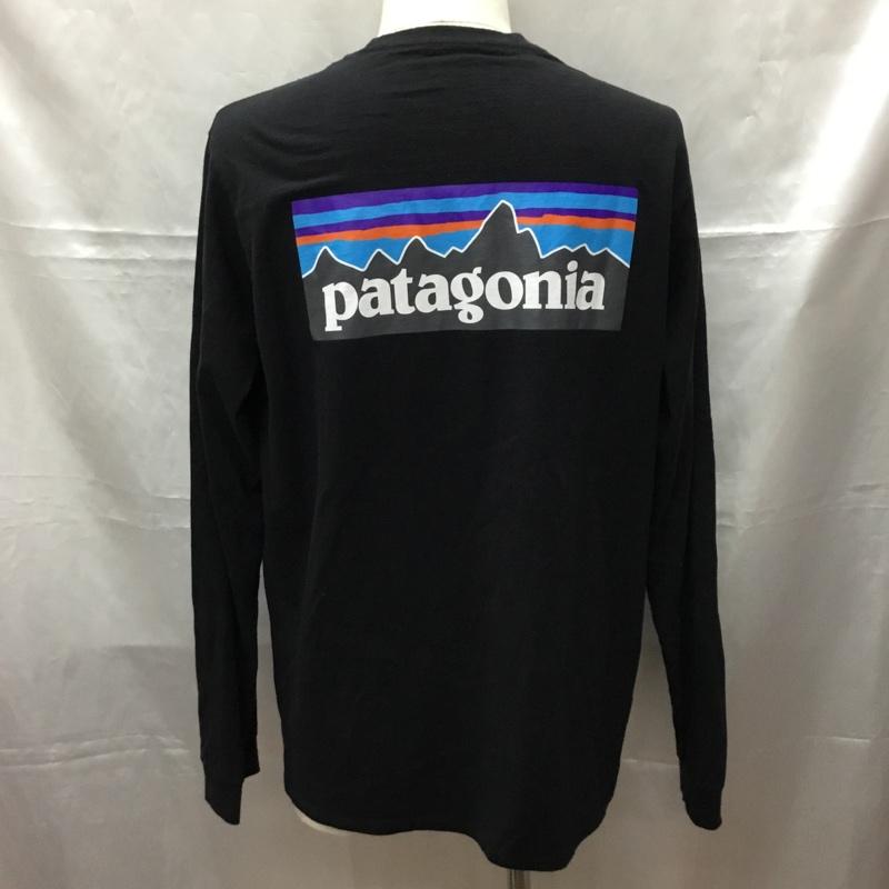 パタゴニア patagonia カットソー 長袖 38518sp21 LOGORESPONSIBILITEE 長袖カットソー プリントTシャツ M ロゴ、文字 黒 / ブラック /  メンズ USED 古着 中古 10108789