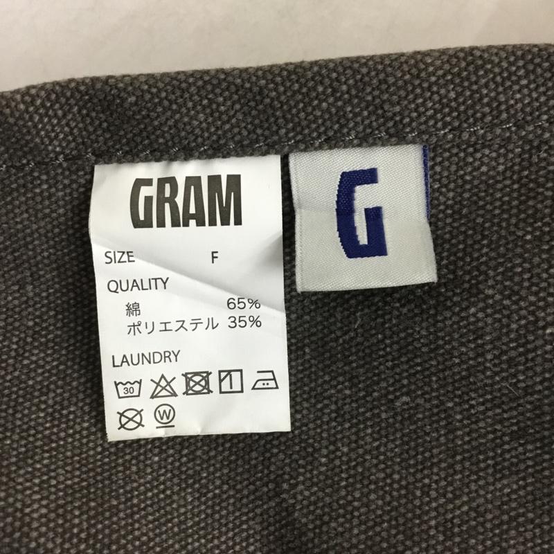 古着 USED ウェア ウェア ワークエプロン GRAM FREE 無地 チャコールグレー / チャコールグレー /  メンズ USED 古着 中古 10149485