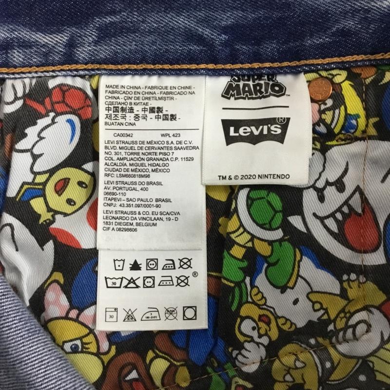 リーバイストラウスアンドコー Levi Strauss & co. パンツ デニム、ジーンズ デニムパンツ ストレートパンツ ワイドパンツ カジュアルパンツ 32インチ プリント インディゴ / インディゴ /  メンズ USED 古着 中古 10116605