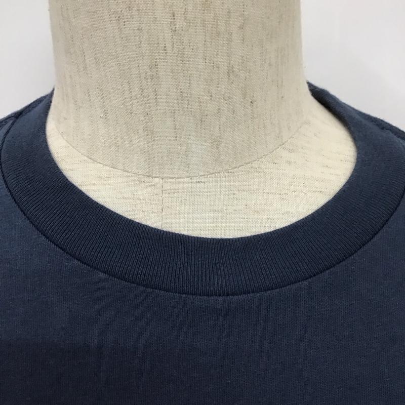 アディダス adidas Tシャツ 長袖 GN3904 クルーネック ロゴ M プリント 紺 / ネイビー /  メンズ USED 古着 中古 10107435