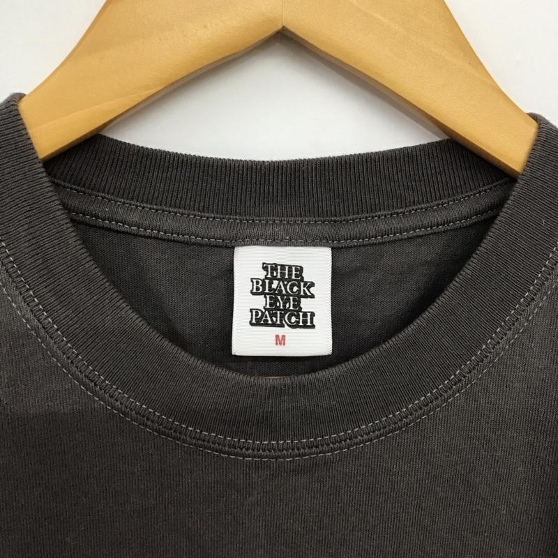 ブラックアイパッチ Black eye patch Tシャツ 半袖 半袖カットソー プリントTシャツ クルーネックカットソー M ロゴ、文字 ダークグレー / ダークグレー /  メンズ USED 古着 中古 10149973