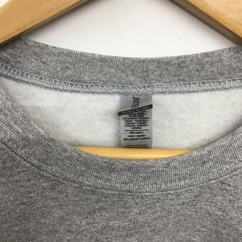 ギルダン GILDAN トレーナー 長袖 長袖トレーナー スウェット クルーネック プルオーバー S ロゴ、文字 灰 / グレー /  レディース USED 古着 中古 10142496