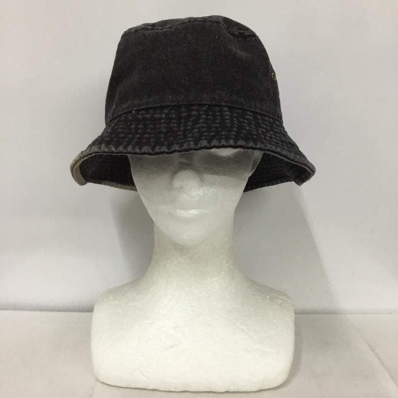 ニューハッタン newhattan 帽子 ハット バケットハット バケハ 無地 黒 / ブラック /  メンズ USED 古着 中古 10133095