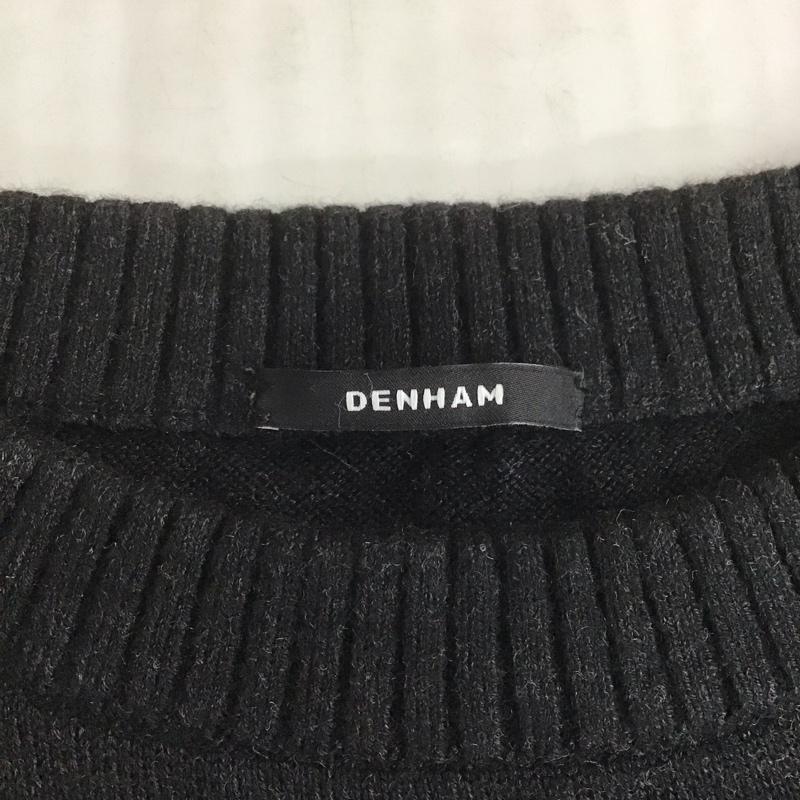 デンハム DENHAM ニット、セーター 長袖 長袖ニットカットソー クルーネックカットソー セーター リブニットカットソー 3 無地 黒 / ブラック / X 灰 / グレー / X カーキ / カーキ /  メンズ USED 古着 中古 10107108