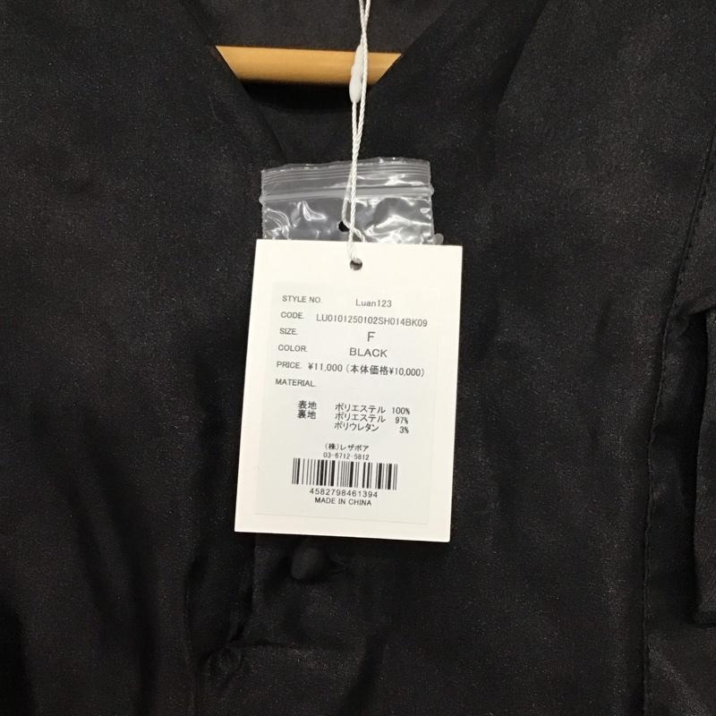 ルアナ LUANA シャツ、ブラウス 半袖 ノースリーブシャツ ノーカラーシャツ FREE 無地 黒 / ブラック /  レディース USED 古着 中古 10149385