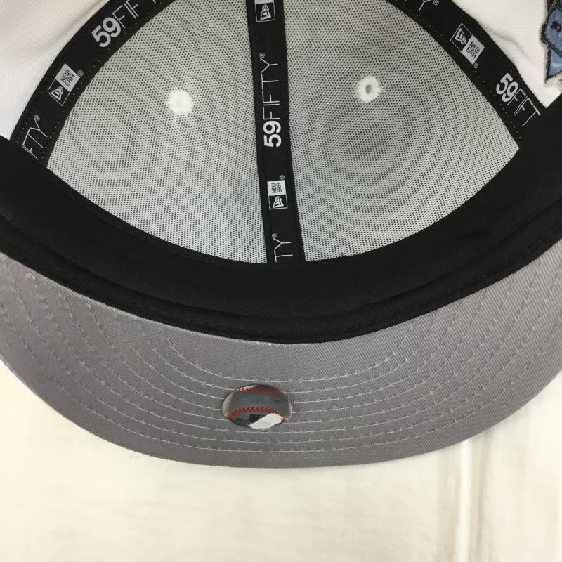 ニューエラ NEW ERA 帽子 キャップ ニューヨークヤンキース　カスタムキャップ ロゴ、文字 白 / ホワイト / X 水色 / ライトブルー / X 銀 / シルバー /  メンズ USED 古着 中古 10129687