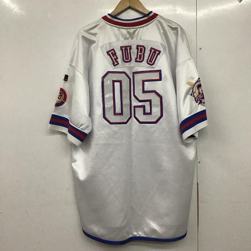 フブ FUBU カットソー 半袖 半袖カットソー プリントTシャツ Vネックカットソー ユニフォーム XXL ロゴ、文字 白 / ホワイト / X 青 / ブルー / X 赤 / レッド /  メンズ USED 古着 中古 10144191