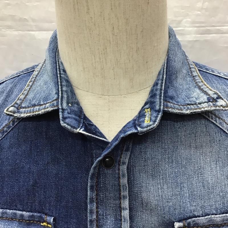 ディーゼル DIESEL シャツ、ブラウス 長袖 長袖シャツ デニムシャツ カジュアルシャツ カラーシャツ S 無地 インディゴ / インディゴ /  メンズ USED 古着 中古 10116193