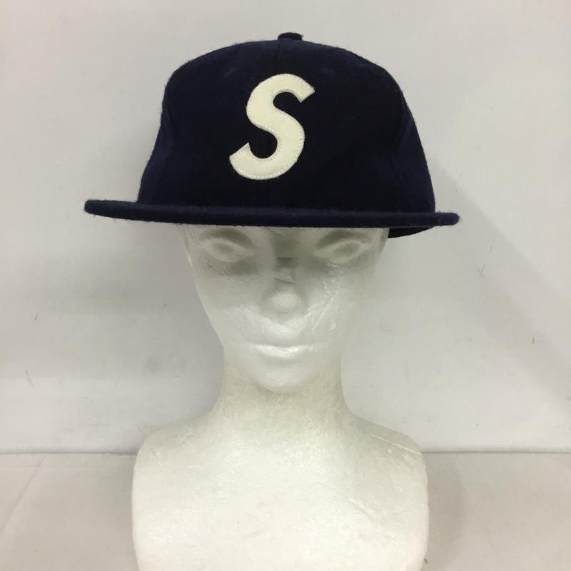 シュプリーム Supreme 帽子 キャップ EBBTS FIELD Sロゴ ロゴ、文字 紺 / ネイビー /  メンズ USED 古着 中古 10130030