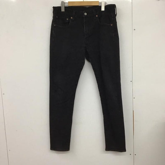 リーバイストラウスアンドコー Levi Strauss & co. パンツ デニム、ジーンズ デニムパンツ スリムパンツ カジュアルパンツ ストレッチパンツ 33インチ 無地 黒 / ブラック /  メンズ USED 古着 中古 10132322