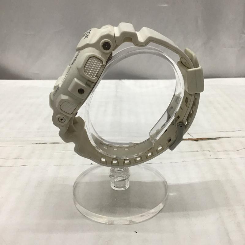 ジーショック G-SHOCK 腕時計 アナログ（クォーツ式） GA-120A ANALOG-DIGITAL ロゴ、文字 白 / ホワイト /  メンズ USED 古着 中古 10118900