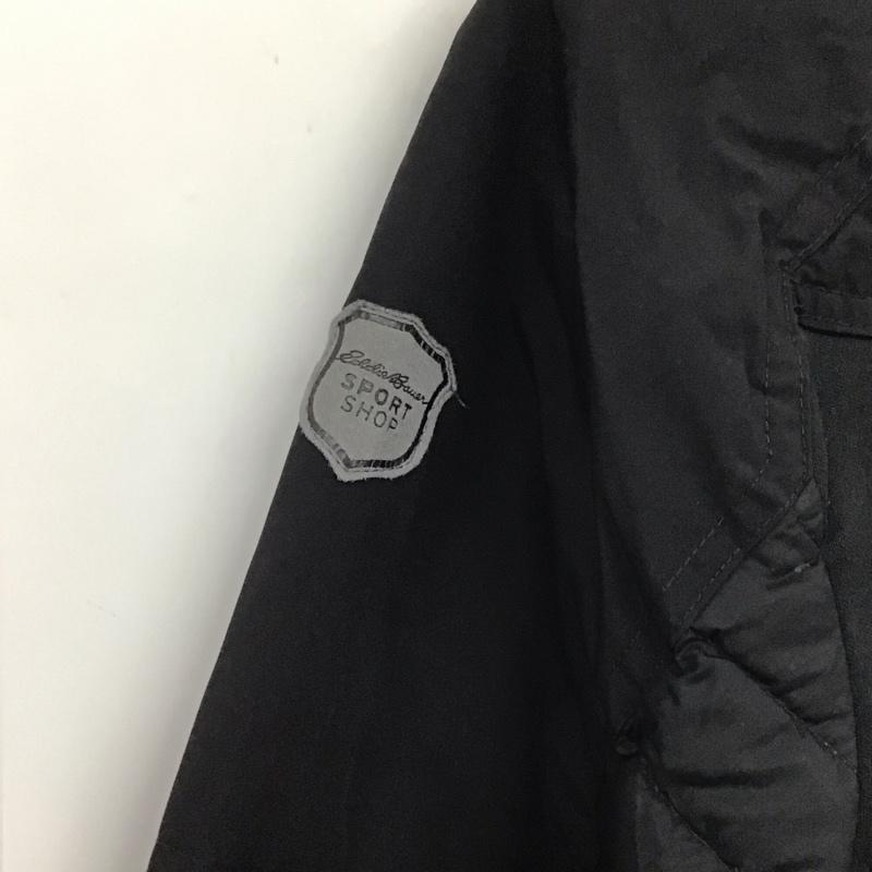 エディーバウアー Eddie Bauer ジャケット、上着 ダウンジャケット 1116857DWR-RDS スタンドカラー S ロゴ、文字 黒 / ブラック /  メンズ USED 古着 中古 10140249