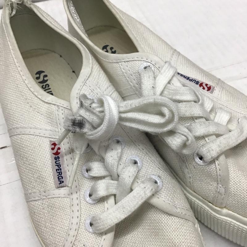 スペルガ SUPERGA スニーカー スニーカー S00CLL0 厚底 プラットフォーム UK4 EU37 US：6.5 ロゴ、文字 白 / ホワイト /  レディース USED 古着 中古 10118787