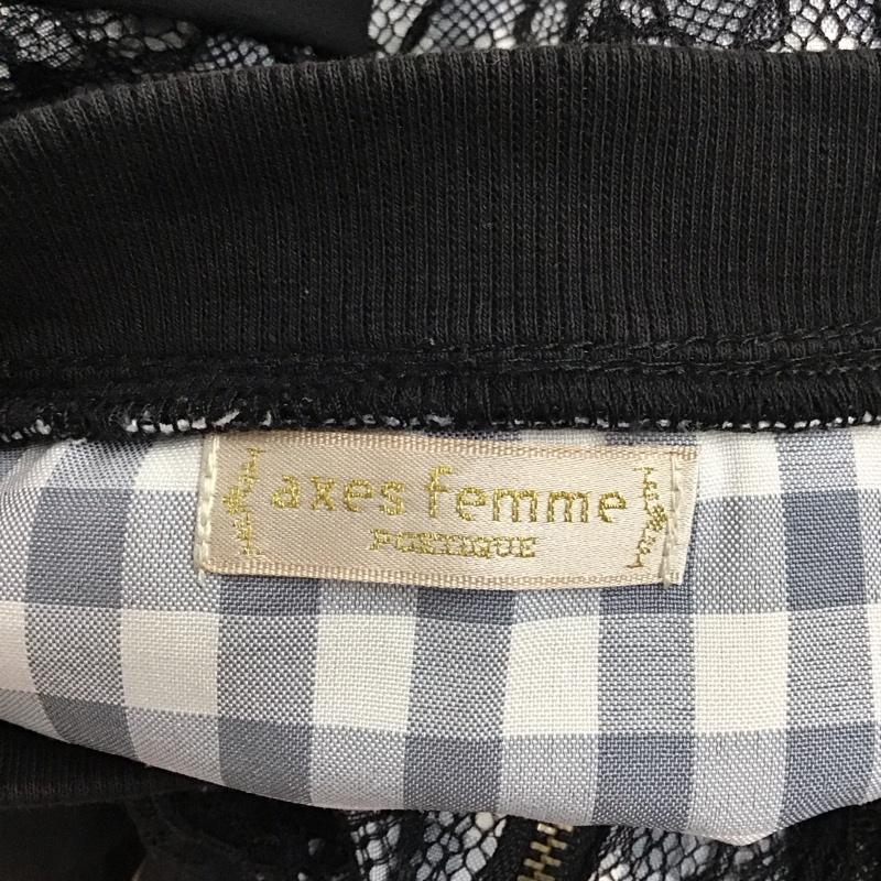 アクシーズファム axes femme ジャケット、上着 ジャケット、ブレザー ジップアップジャケット ジャンパー ジャケット カジュアルジャケット アウター M 総柄 黒 / ブラック /  レディース USED 古着 中古 10118250