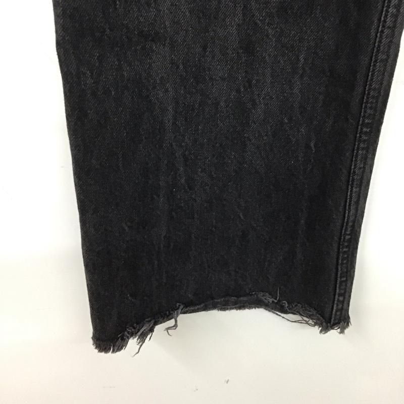 ザラ ZARA パンツ デニム、ジーンズ 36 無地 黒 / ブラック /  レディース USED 古着 中古 10139421