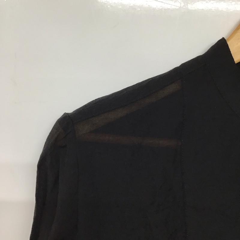 ローリーズファーム LOWRYS FARM シャツ、ブラウス 長袖 FREE 無地 黒 / ブラック /  レディース USED 古着 中古 10144587