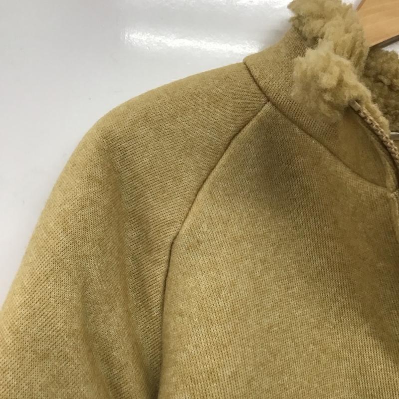 ウエアハウス WAREHOUSE ジャケット、上着 ジャンパー、ブルゾン ジップアップジャケット アウター スタンドカラー パイルフリース M ロゴ、文字 ベージュ / ベージュ /  メンズ USED 古着 中古 10148588