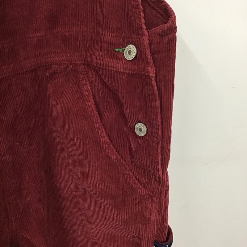 トミー ジーンズ TOMMY JEANS サロペット・オーバーオール サロペット、オーバーオール 90s コーデュロイ 無地 えんじ / ワインレッド /  メンズ USED 古着 中古 10130623