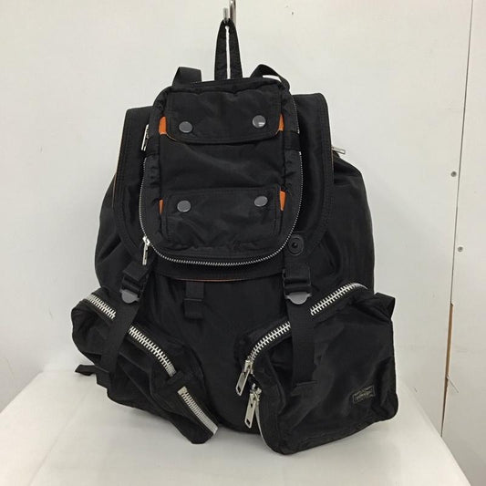 ポーター PORTER リュックサック、デイパック リュックサック、デイバッグ タンカー RUCKSACK ロゴ、文字 黒 / ブラック /  メンズ USED 古着 中古 10123179