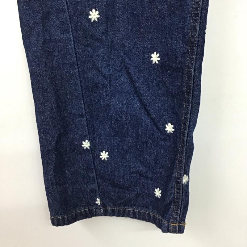 エヘカソポ ehka sopo パンツ デニム、ジーンズ FREE 無地 X 刺繍 インディゴ / インディゴ /  レディース USED 古着 中古 10151258
