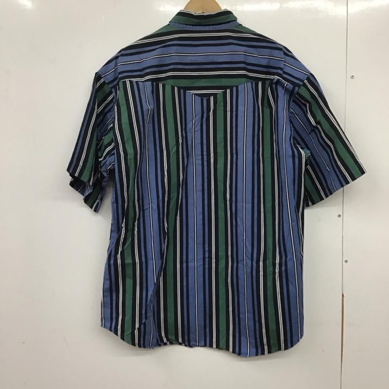 ラングラー Wrangler シャツ、ブラウス 半袖 半袖シャツ ストライプシャツ カラーシャツ ストライプ マルチカラー / マルチカラー /  メンズ USED 古着 中古 10136714