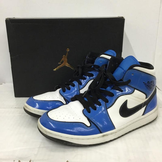 ナイキ NIKE スニーカー スニーカー DD6834-402 AIR JORDAN 1 MID SE 27cm 箱有 27.0cm ロゴ、文字 白 / ホワイト / X 青 / ブルー / X 黒 / ブラック /  メンズ USED 古着 中古 10123980