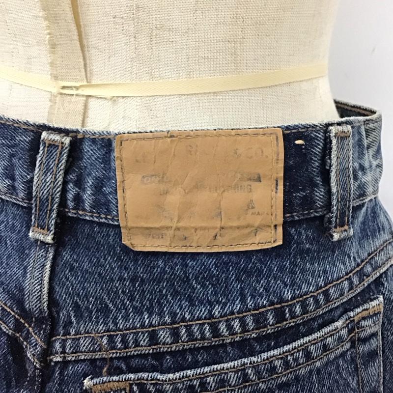 リーバイス Levi s スカート ひざ丈スカート デニムスカート 無地 青 / ブルー /  レディース USED 古着 中古 10117682