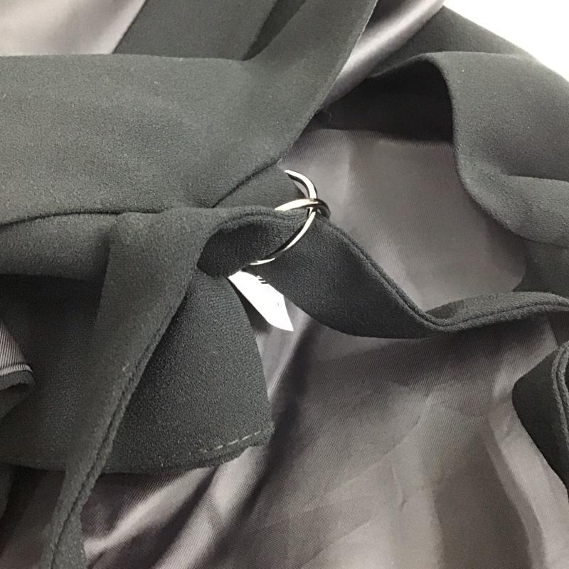 ザラ ZARA ベスト ベスト オーバーサイズベスト ノースリーブカットソー 前ボタン L 無地 黒 / ブラック /  レディース USED 古着 中古 10136750