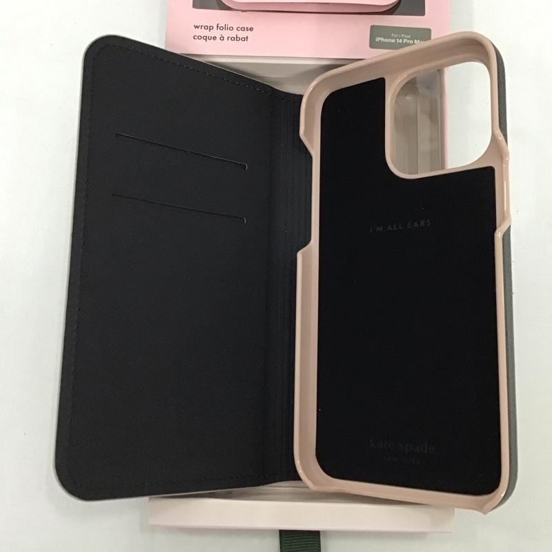 ケイトスペード Kate Spade ファッション小物 ファッション小物 KSIPH-257-BPLVM iPhone14ProMax ケース 手帳型 iPhoneケース 無地 黒 / ブラック /  レディース USED 古着 中古 10124368