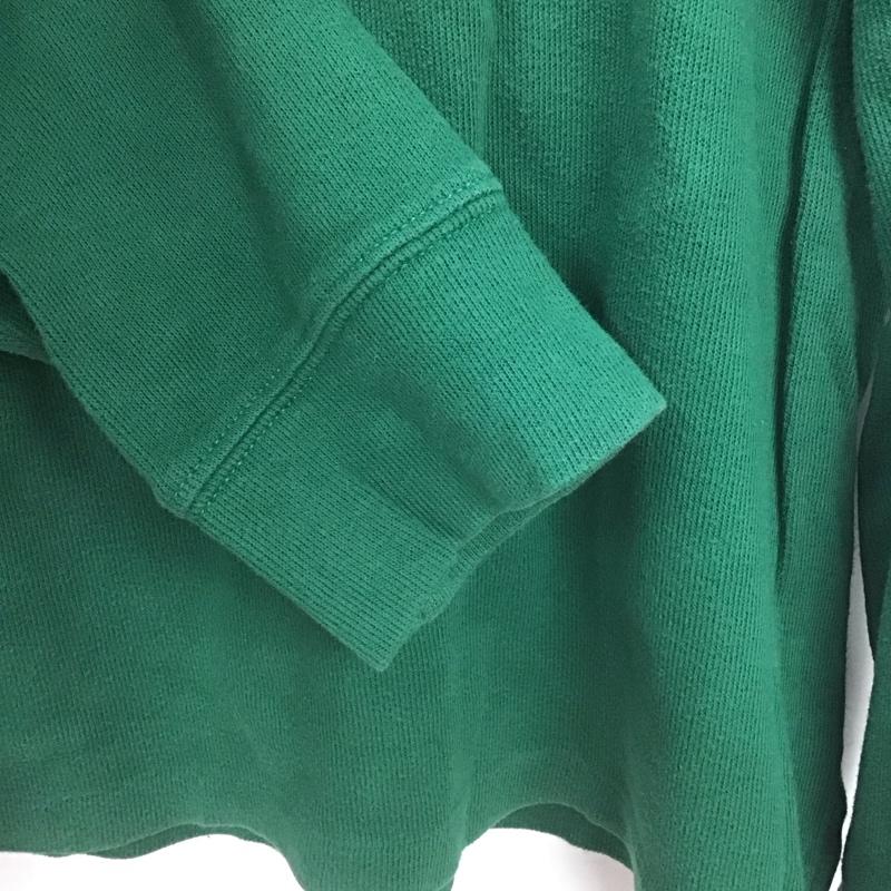 ポロラルフローレン POLO RALPH LAUREN トレーナー 長袖 長袖トレーナー ジップアップネック スタンドカラー L ロゴ、文字 緑 / グリーン /  メンズ USED 古着 中古 10147986