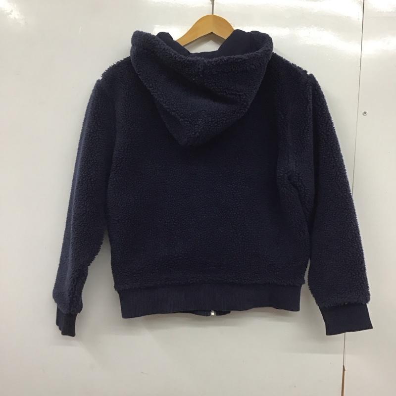 ポロラルフローレン POLO RALPH LAUREN パーカー 長袖 ジップアップパーカー 長袖パーカー ボアカジュアルジャケット XL ロゴ、文字 紺 / ネイビー /  ガールズ USED 古着 中古 10145067
