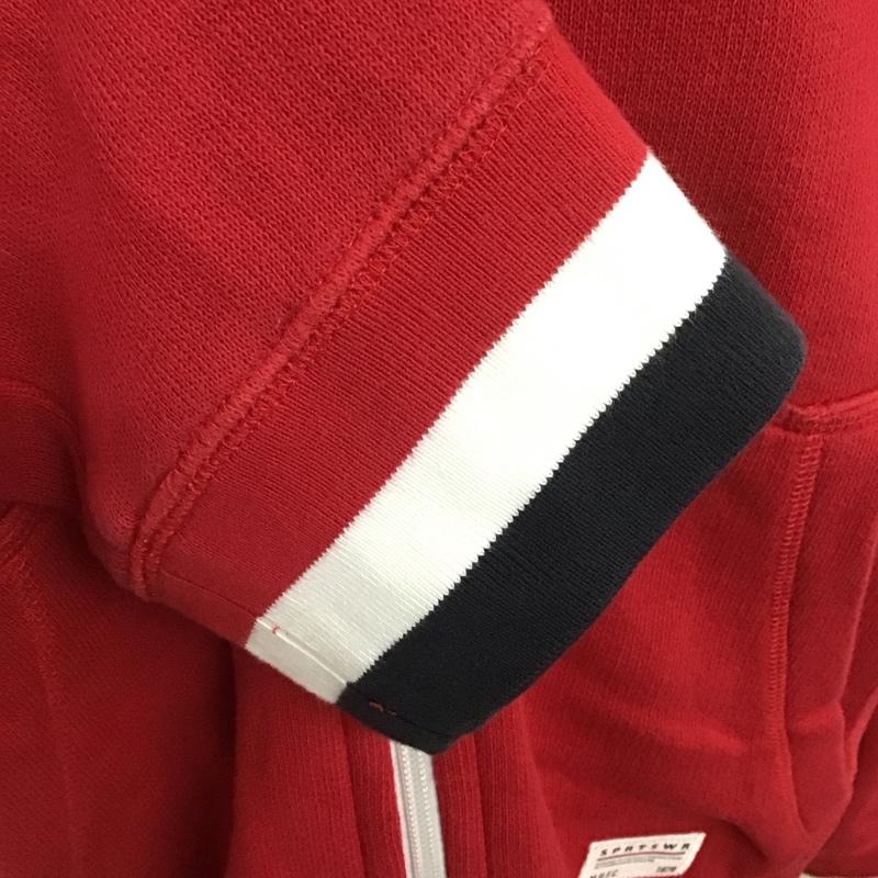 ナイキ NIKE パーカー 長袖 ジップパーカー XXL ロゴ、文字 赤 / レッド /  メンズ USED 古着 中古 10108156