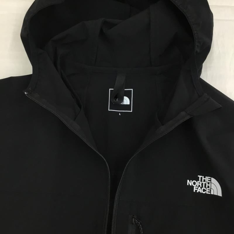 ザノースフェイス THE NORTH FACE ジャケット、上着 ジャンパー、ブルゾン NP22401 マウンテンソフトシェルフーディ L ロゴ、文字 黒 / ブラック /  メンズ USED 古着 中古 10134997