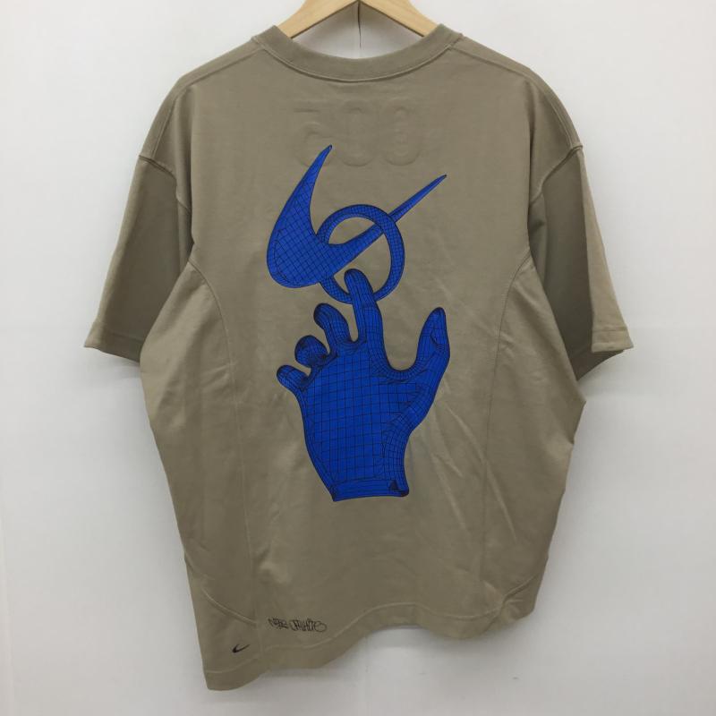 ナイキ NIKE Tシャツ 半袖 DN1758-247 Off-White x Nike L ロゴ、文字 茶 / ブラウン /  メンズ USED 古着 中古 10145797