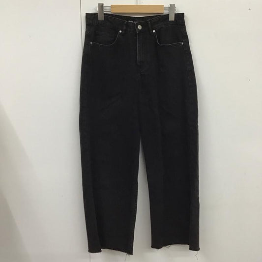 ザラ ZARA パンツ デニム、ジーンズ 36 無地 黒 / ブラック /  レディース USED 古着 中古 10121556
