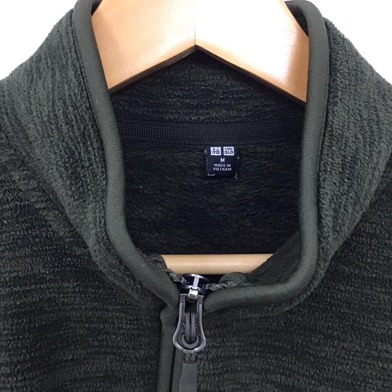 ユニクロ UNIQLO ジャケット、上着 ジャケット、ブレザー 341-400337 フリースフルジップジャケット M 無地 カーキ / カーキ /  メンズ USED 古着 中古 10130010