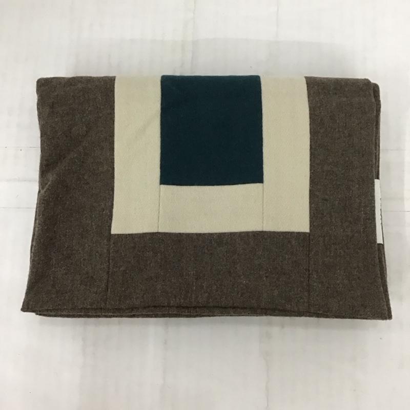 アンユーズド UNUSED マフラー マフラー  茶 / ブラウン / X アイボリー / アイボリー / X 緑 / グリーン /  メンズ USED 古着 中古 10111523