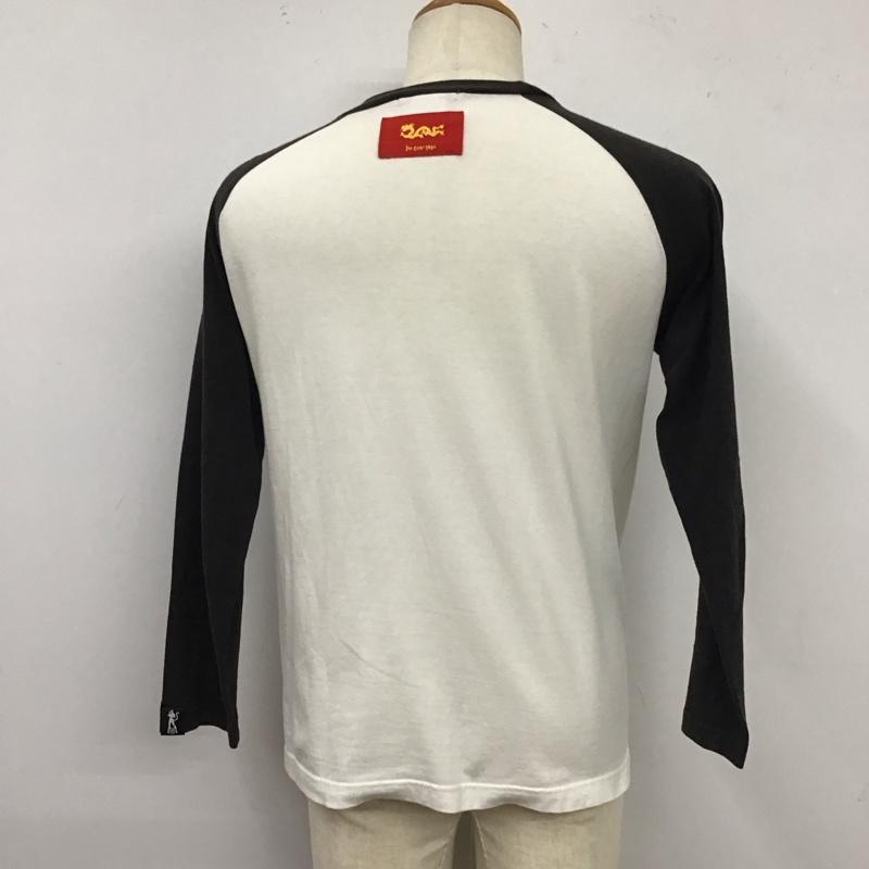 クリームソーダ CREAMSODA Tシャツ 長袖 40周年 S プリント X ロゴ、文字 白 / ホワイト / X 黒 / ブラック /  メンズ USED 古着 中古 10119871