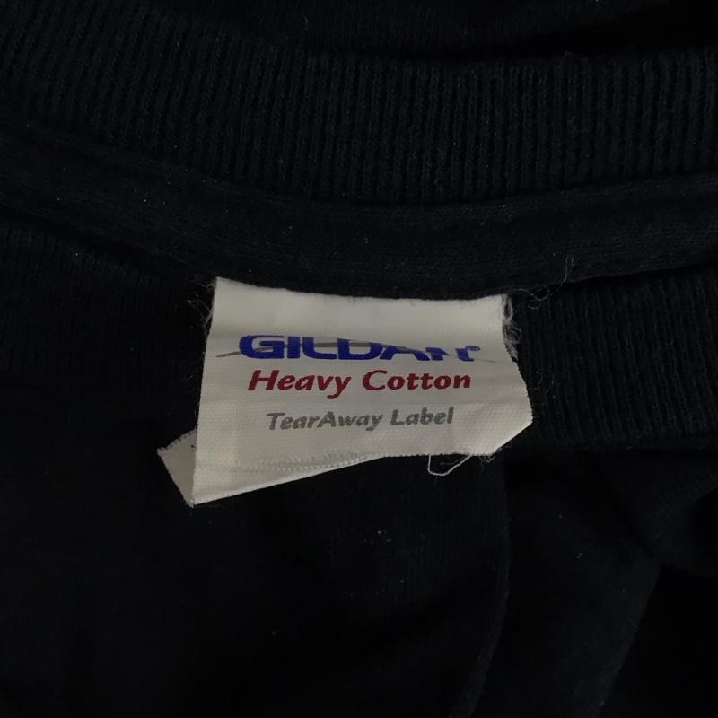 ギルダン GILDAN Tシャツ 半袖 WU-TANG バンドTシャツ ヒップホップ ロゴ、文字 黒 / ブラック / X 黄 / イエロー /  メンズ USED 古着 中古 10123355