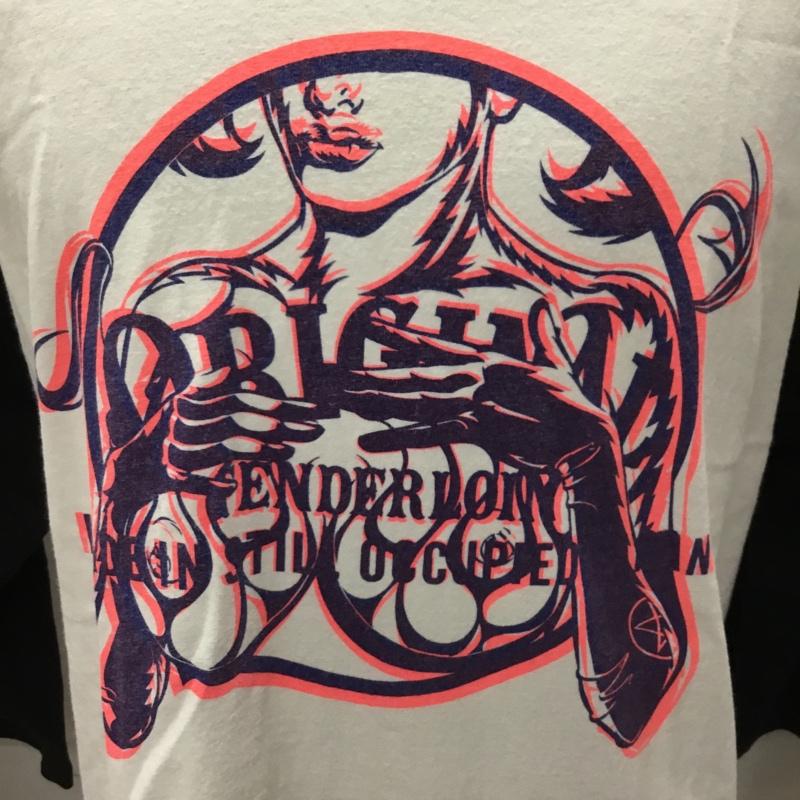 テンダーロイン TENDERLOIN カットソー 長袖 長袖カットソー クルーネックカットソー ロングスリーブカットソー プリントTシャツ L プリント 白 / ホワイト /  メンズ USED 古着 中古 10115160