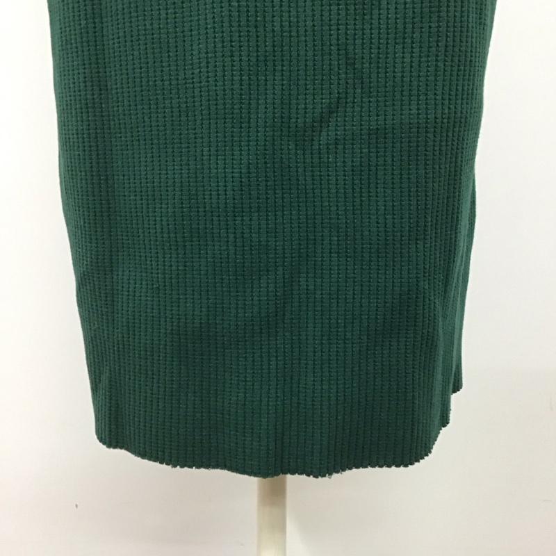 ローリーズファーム LOWRYS FARM スカート ロングスカート LFM50003TS ヘンケイワッフルカットスカート L 無地 緑 / グリーン /  レディース USED 古着 中古 10122452